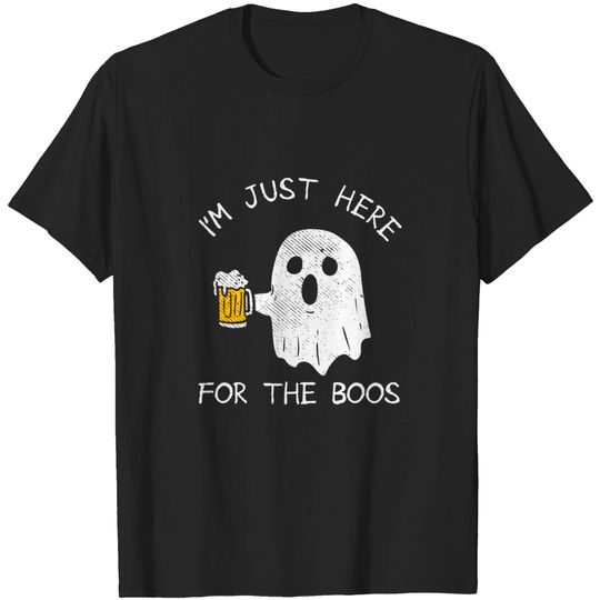 Discover Funny Halloween I'm just here for the boos costume gift T-Shirt