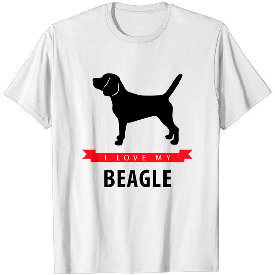 Discover I Love My Beagle - Beagle - T-Shirt