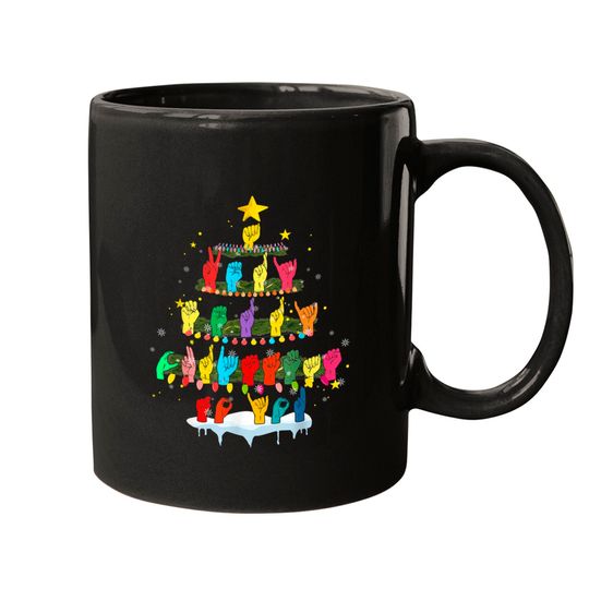Discover Asl Merry Christmas American Sign Language Mugs