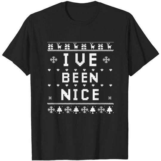 Discover I've been nice - Christmas Sweaters Couples - T-Shirt