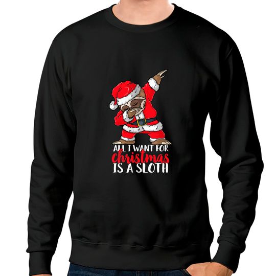 Discover All I Want For Christmas Sloth Merry Slothmas Kids Pajama Sweatshirt