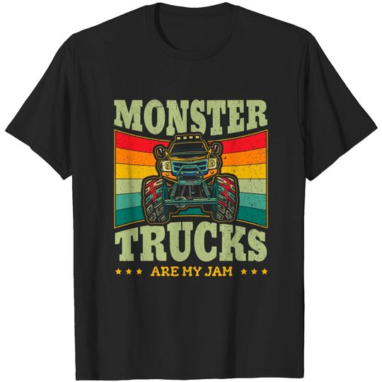Discover Monster Truck are my Jam Trucker Kids - Monster Truck - T-Shirt