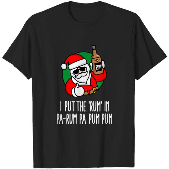Discover Rum Holiday Pun T-Shirt for Drinking Team