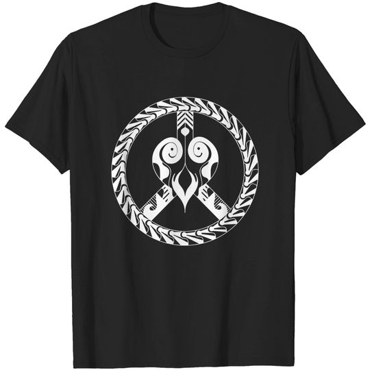 Discover heart and peace symbol - Peace - T-Shirt