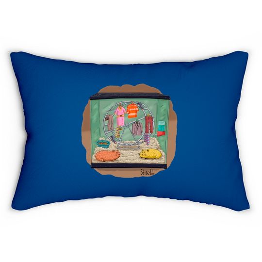 Discover Hamster Wheel Hangers - Funny Hamster Lover Gift - Lumbar Pillows