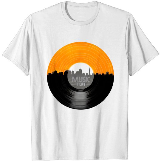 Discover Music Is Life - Daft Punk - T-Shirt