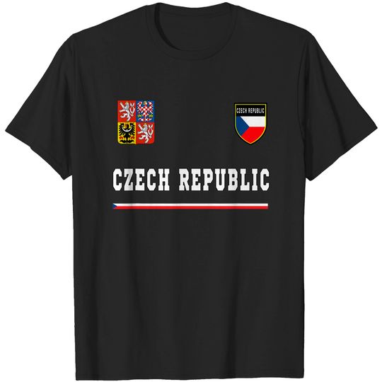 Discover Czech Republic T-shirt Sport Jersey Tee Flag Prague T-Shirt