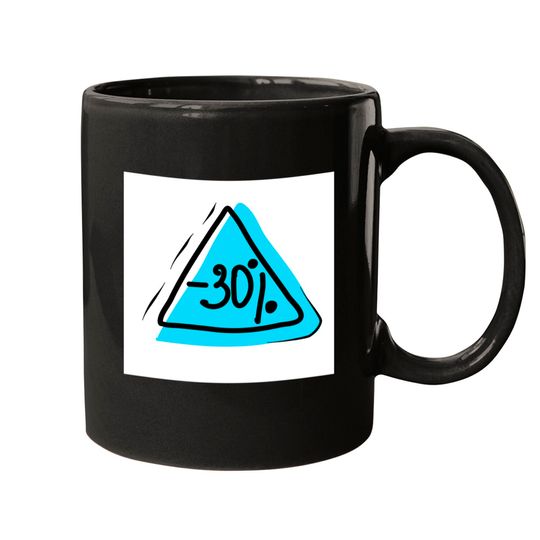 Discover Discount 30%. Promotion, bonus, business, gift, price - Discount - Mugs