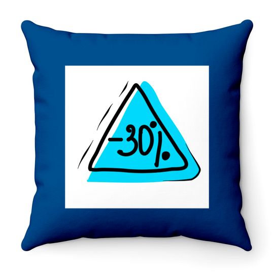 Discover Discount 30%. Promotion, bonus, business, gift, price - Discount - Throw Pillows