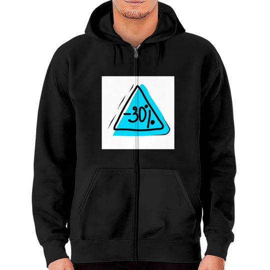 Discover Discount 30%. Promotion, bonus, business, gift, price - Discount - Zip Hoodies