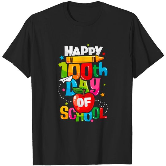 Discover 100th Day of School Teachers Kids Child Happy 100 Days T-Shirt
