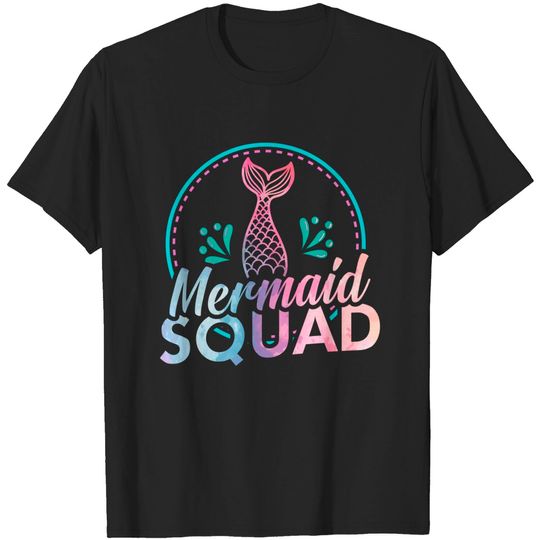 Discover Mermaid Birthday Squad Party T Shirt