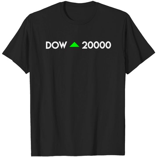 Discover Dow Jones 20000 Commemorative Us Stock Market T-Shirt