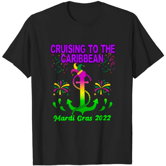 Discover Mardi Gras Cruise Squad Crew Team 2022 Matching Family T-Shirt