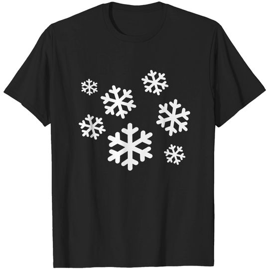 Discover White Snowflakes T-Shirt