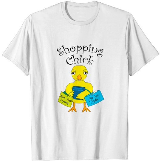 Discover Shopping Chick Text - Shopper - T-Shirt