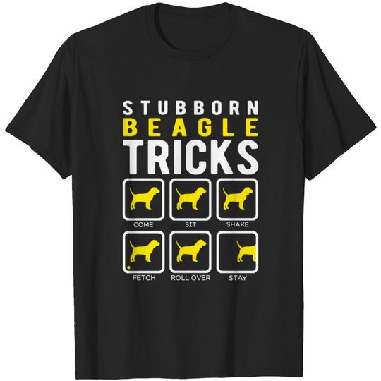 Discover Stubborn Beagle Tricks - Stubborn Beagle Tricks - T-Shirt