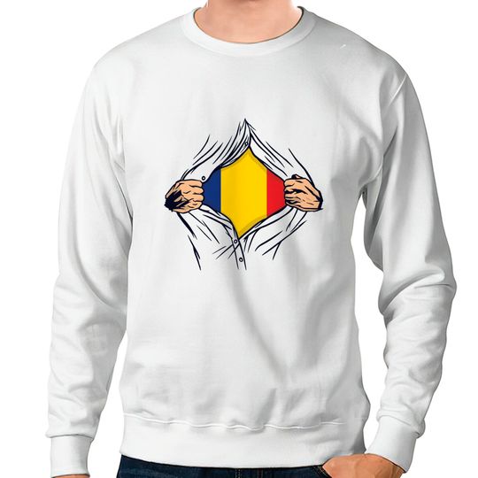 Discover Man In Romanian Sweatshirt Proud Romanian Love Romania Flag Country Home Nation