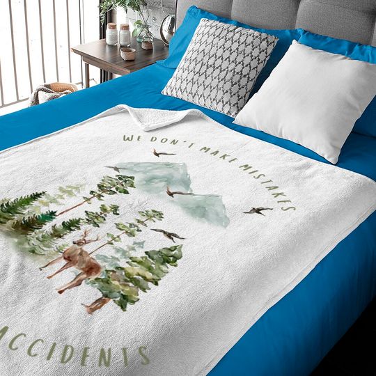 Discover We Don't Make Mistakes Just Happy Little Accidents Baby Blankets