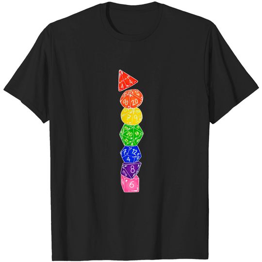 Discover Rainbow Dice Tower - Dungeons And Dragons - T-Shirt