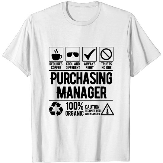 Discover Purchasing Manager Job (black) - Purchasing Manager - T-Shirt