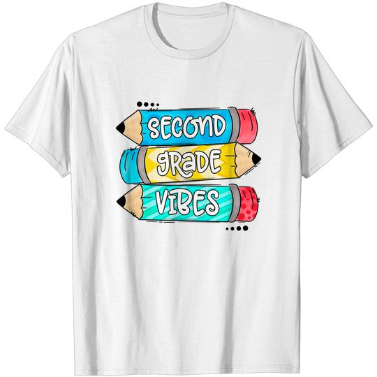 Discover Pencil 2nd Grade Vibes Back To School Teacher Student T Shirt
