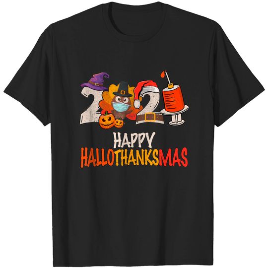 Discover Happy Hallothanksmas 2021 Thanksgiving T-Shirt