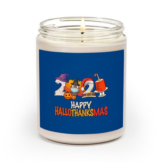 Discover Happy Hallothanksmas 2021 Thanksgiving Scented Candles
