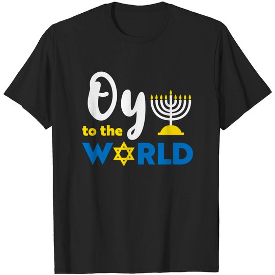 Discover Oy To The World Hanukkah T-Shirt