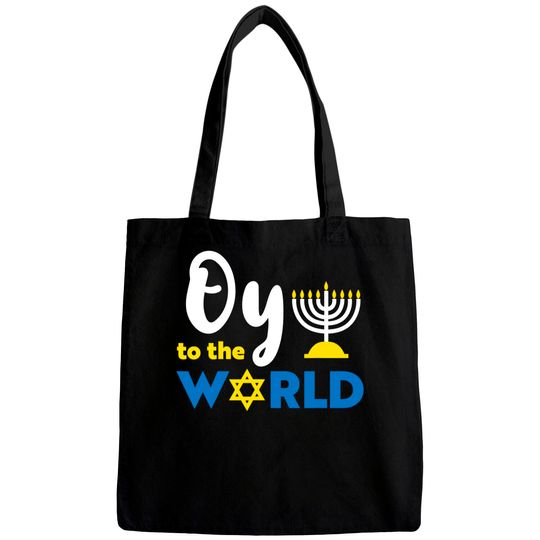 Discover Oy To The World Hanukkah Bags