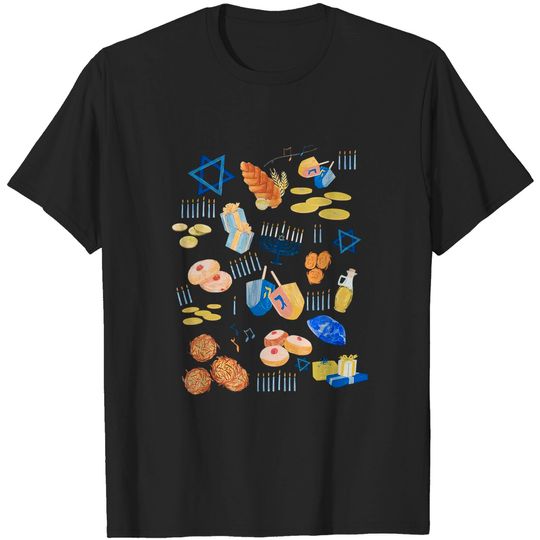 Discover Jewish Hanukkah Menorah 2021 Happy Hanukkah T-Shirt