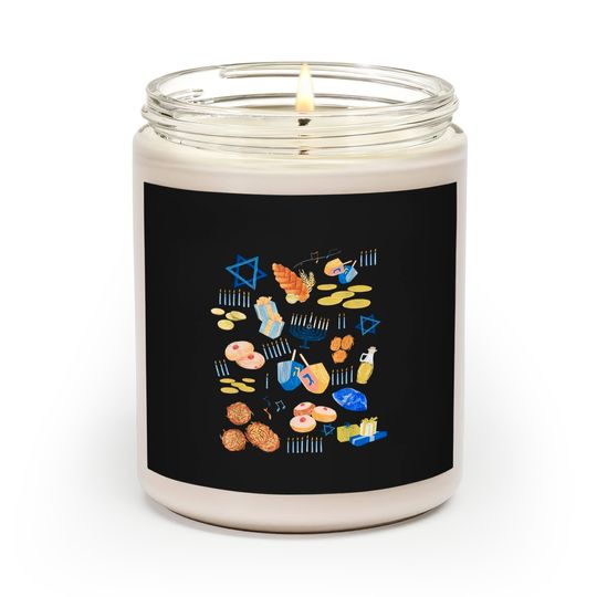 Discover Jewish Hanukkah Menorah 2021 Happy Hanukkah Scented Candles