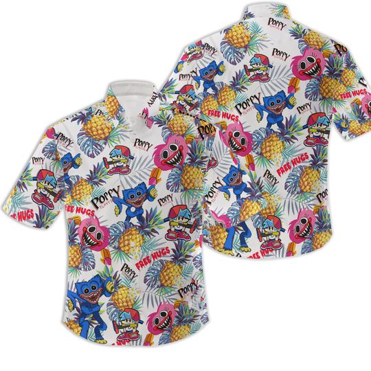 Discover Huggy Wuggy Poppy Playtime Hawaiian Shirt
