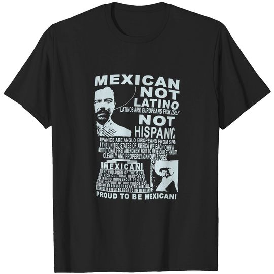Discover Mexican Not Latino Emiliano Zapata Shirt Cool Mexico Tee
