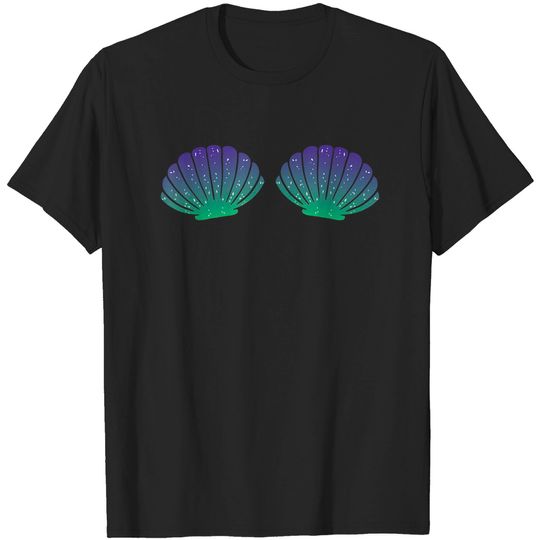 Discover Seashell Bra T-Shirt Mermaid Halloween Costume