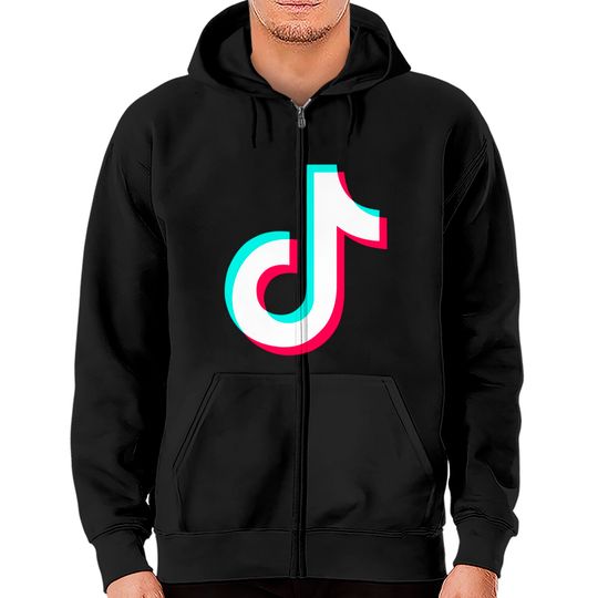 Discover Tik Tok Logo Tee Zip Hoodies