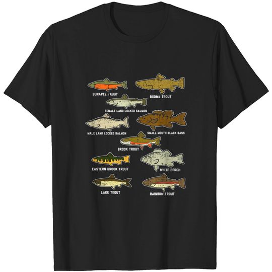 Discover Fish Species Trout Salmon T-Shirt