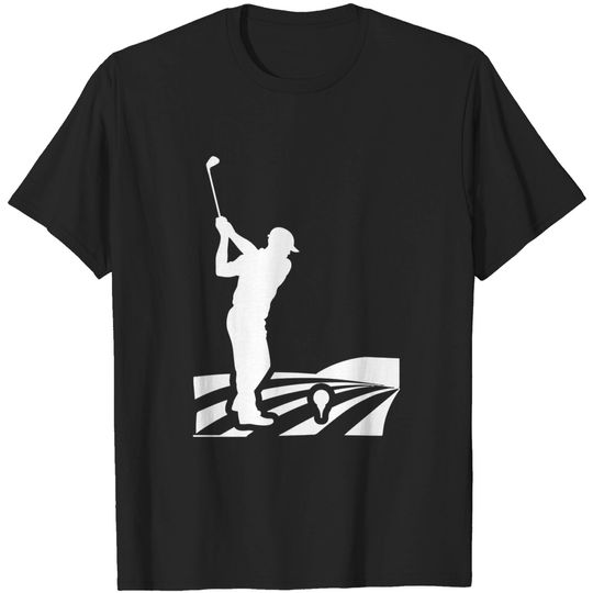 Discover Funny Retired Pensioner Golf | Black | - Golf Club - T-Shirt