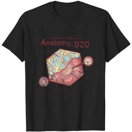 Discover Anatomy of the D20 - Dnd - T-Shirt