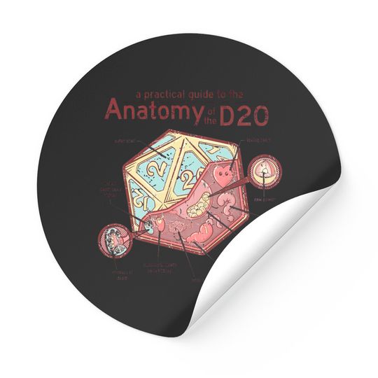 Discover Anatomy of the D20 - Dnd - Stickers