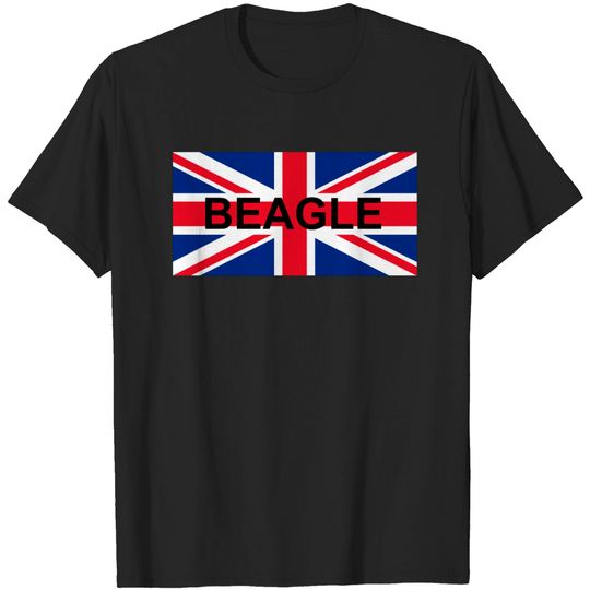 Discover Beagle name on flag - Beagle - T-Shirt