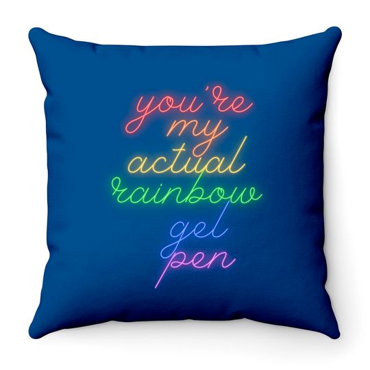 Discover Pen15 Rainbow Gel Pen - Pen15 - Throw Pillows