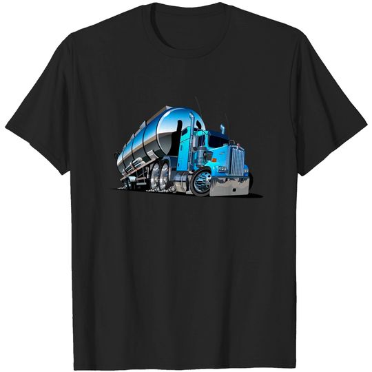 Discover Cartoon semi tanker truck - Fuel Truck - T-Shirt