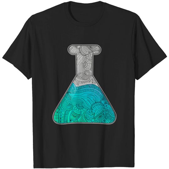 Discover Zentangle textured laboratory test tube - Tube - T-Shirt