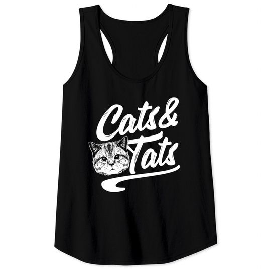 Discover Vintage Cats & Tats Tattoo Pullover Tank Tops