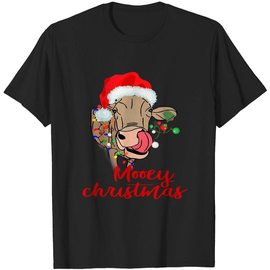Discover Mooey Christmas Cow Heifer Farmer Xmas Gift T-Shirt
