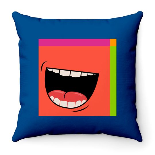 Discover Laughing face mask - Laughing Face Mask - Throw Pillows
