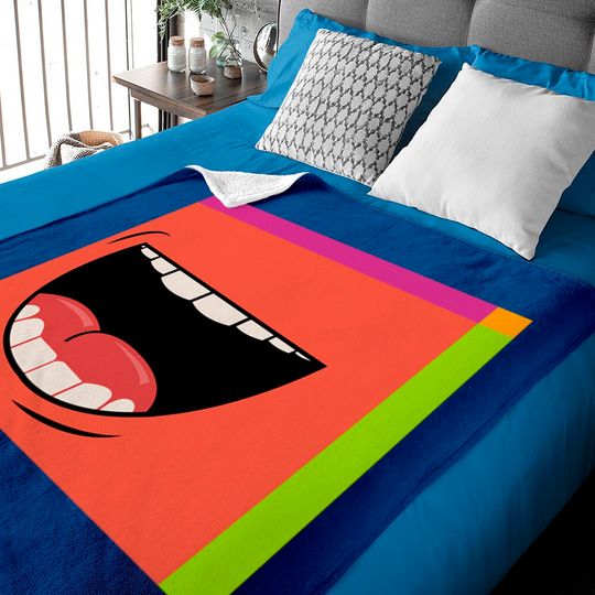 Discover Laughing face mask - Laughing Face Mask - Baby Blankets