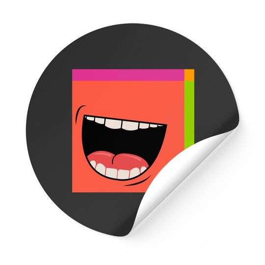 Discover Laughing face mask - Laughing Face Mask - Stickers