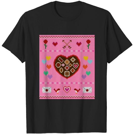 Discover Valentine’s Day Knit - Ugly Holiday Sweater - T-Shirt